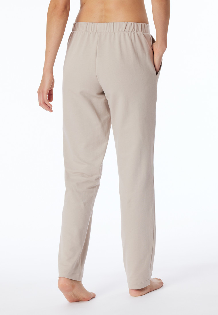 Hose lang Jersey-Quiltstoff und Sweatware beige - Mix+Relax
