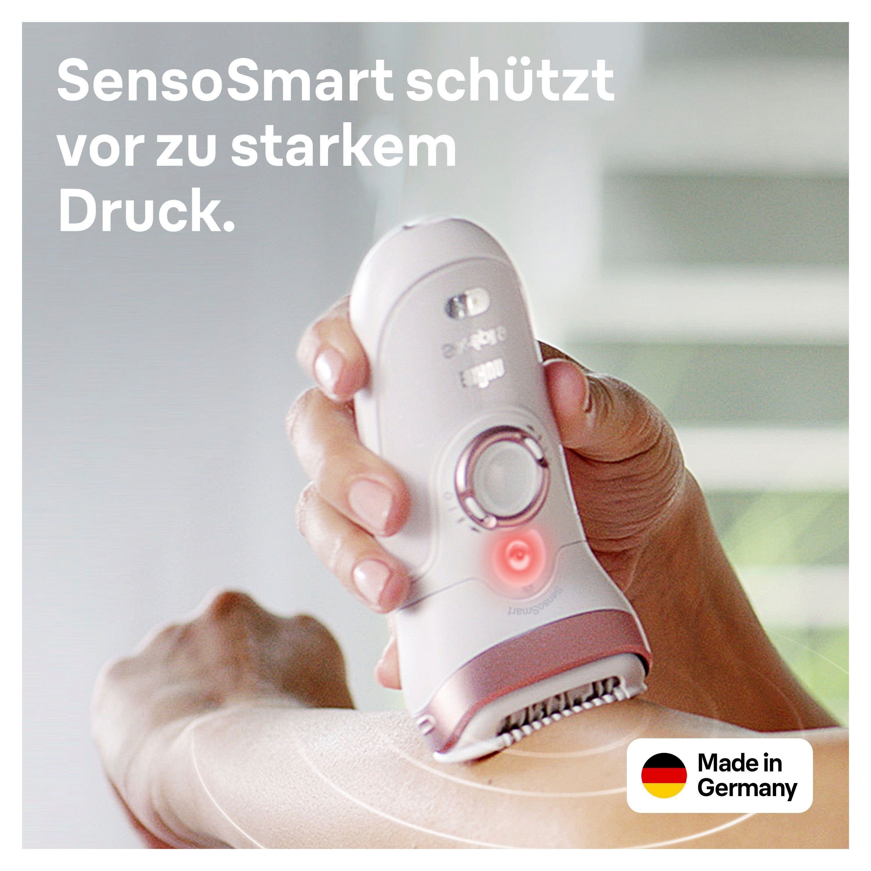 Braun Epilierer Silk-épil Deluxe Beauty-Set 9-995 Deluxe, 9-in-1 Kabellose Wet&Dry Haarentfernung für Gesicht und Körper