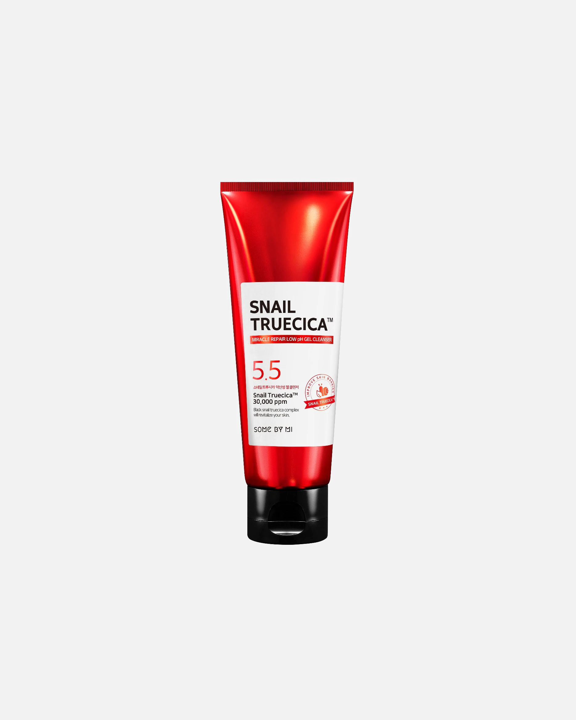 SOME BY MI Snail TrueCICA Miracle Repair Gelrens med lav pH-værdi