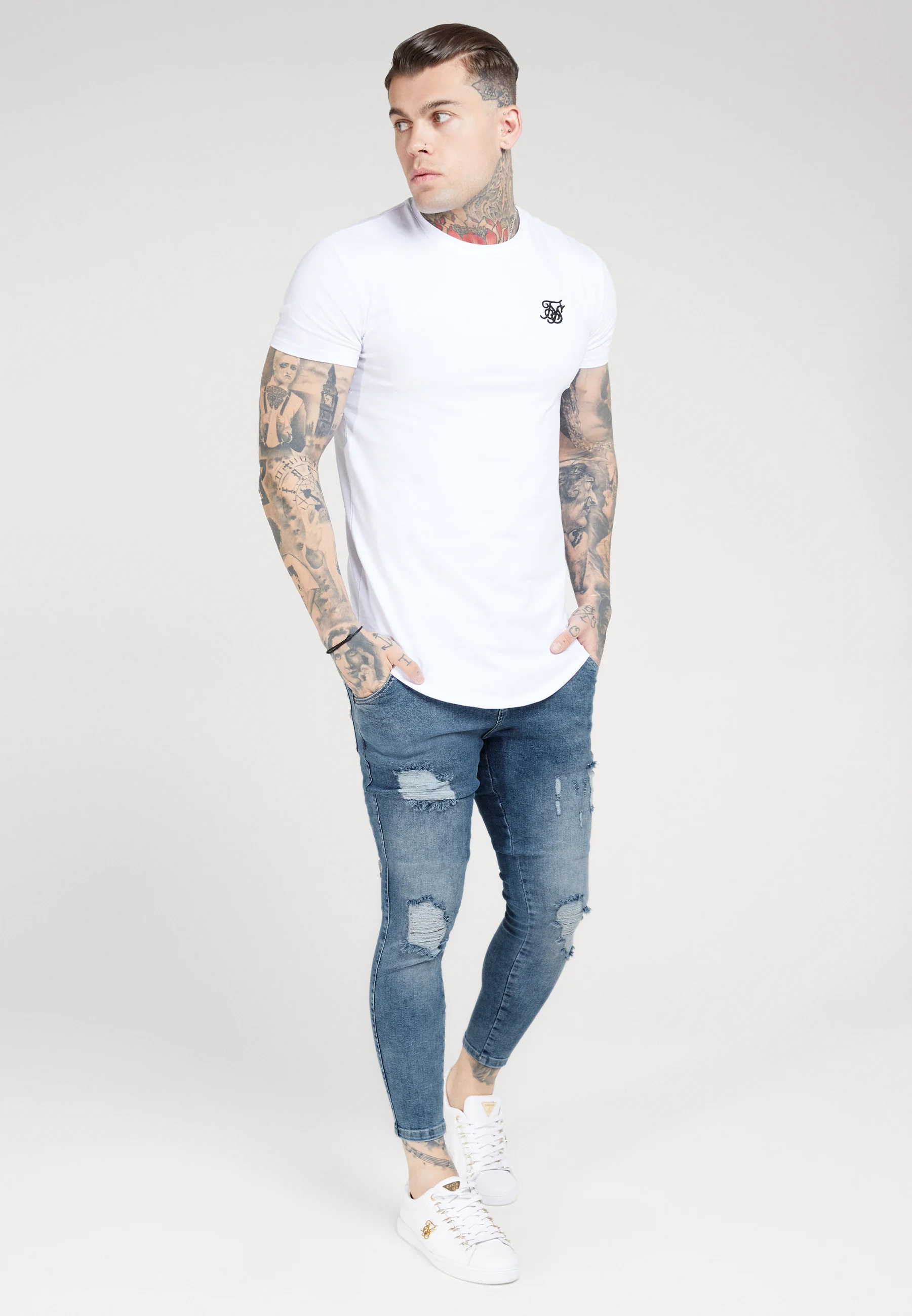 Vaqueros SIKSILK DISTRESSED SUPER Skinny Fit