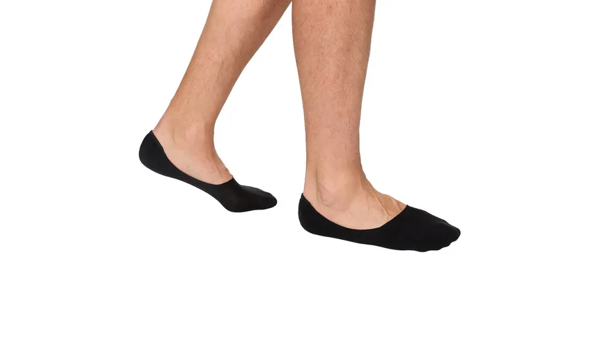 DIM Herren Füßlinge aus Baumwolle 2er Pack noir