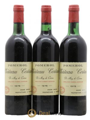 Château Certan de May  1975 - Lot de 3 Bouteilles