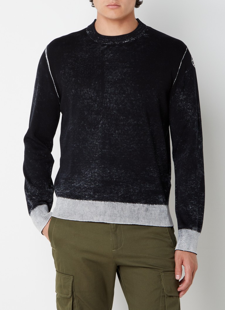 Maglione Diesel K-Larence-B a maglia fine con finitura lavata