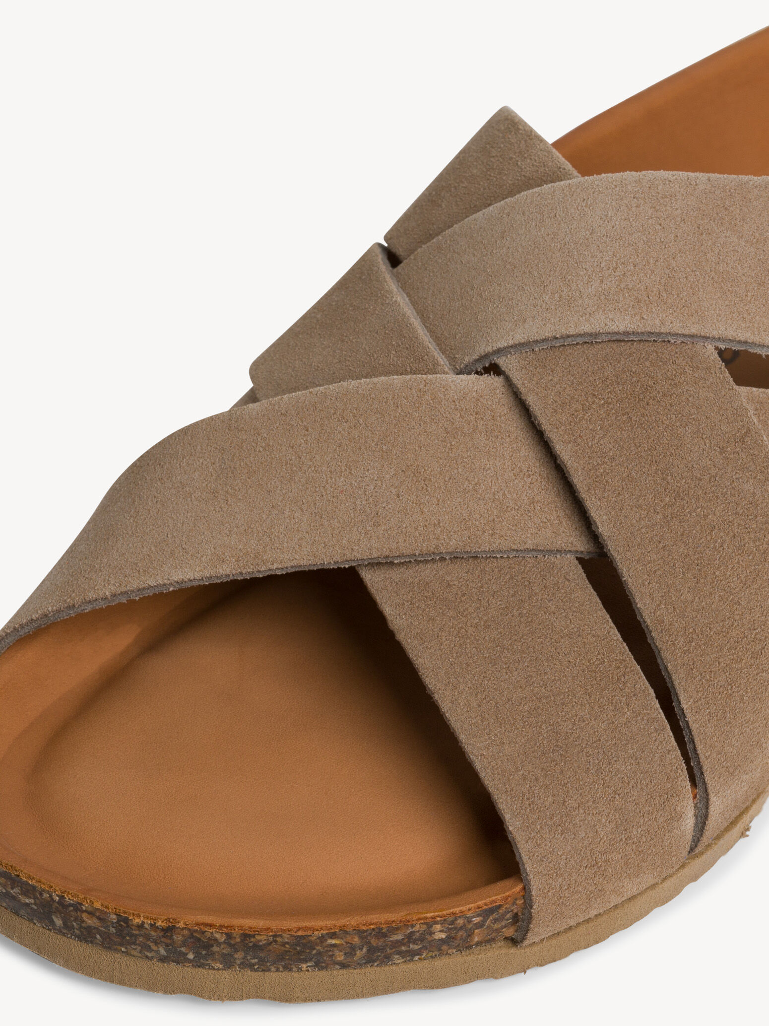 Mule en cuir - beige