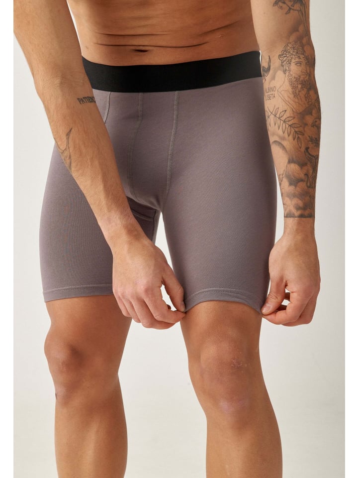 SNOCKS Lange Boxershorts 6 Stück in Mix (Schwarz/Grau/Hellgrau) günstig kaufen