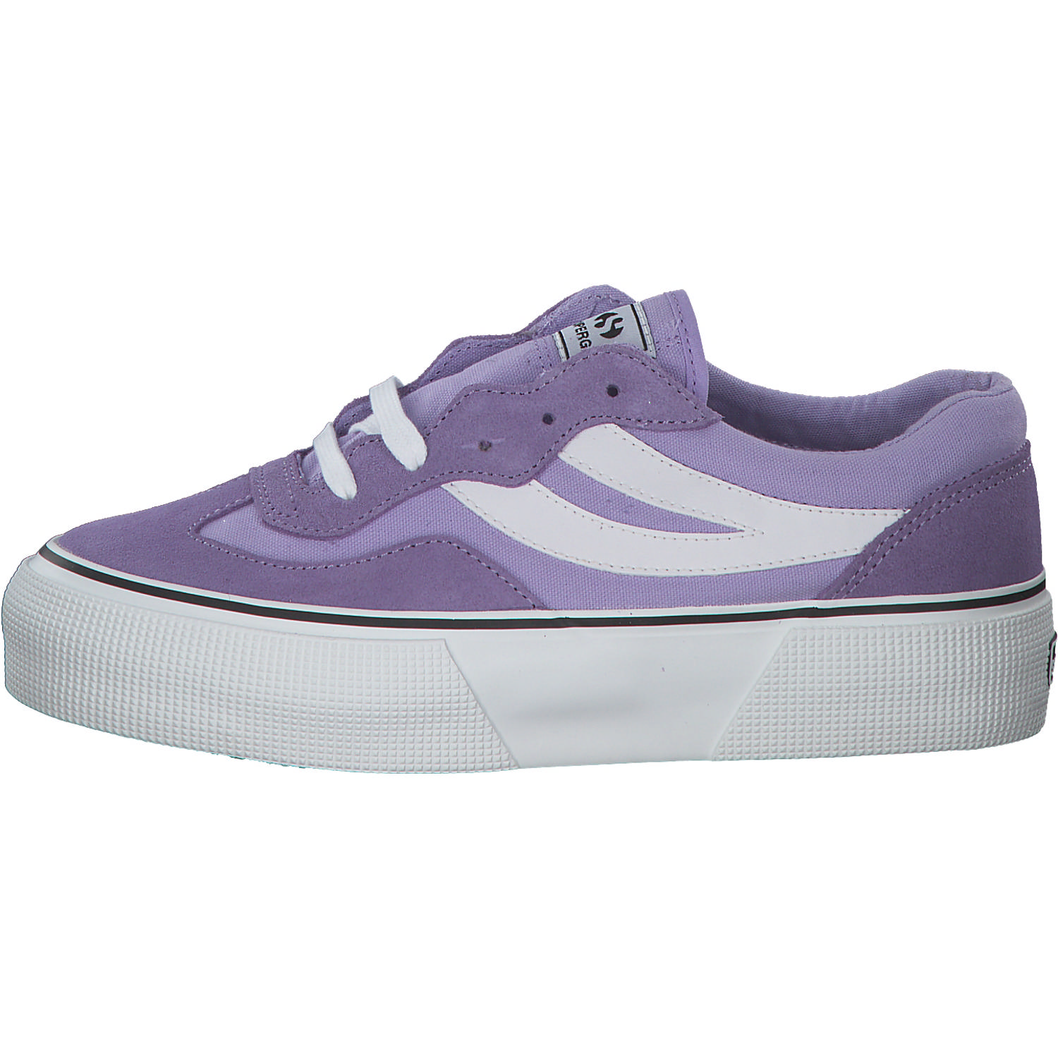 Superga 3041 Revolly Colorblock S1151MW, Schnürschuhe, Damen, violet lilla white
