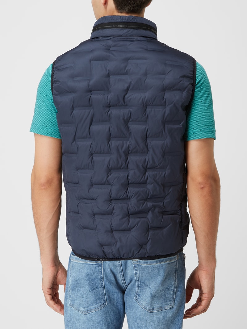 Steppweste mit Wattierung Modell 'Malcolm' in marineblau