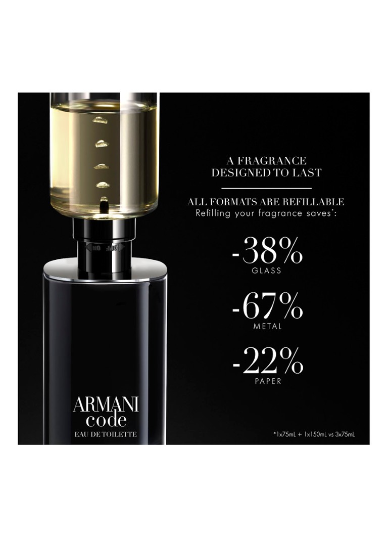 Giorgio Armani Code tualetes ūdens uzpilde