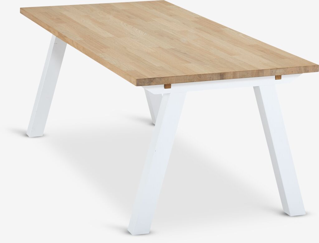 SKAGEN Stół do jadalni SKAGEN 90x200 dąb/biały