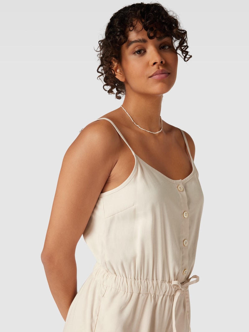 Playsuit mit Bindegürtel Modell 'MAGO' in ecru