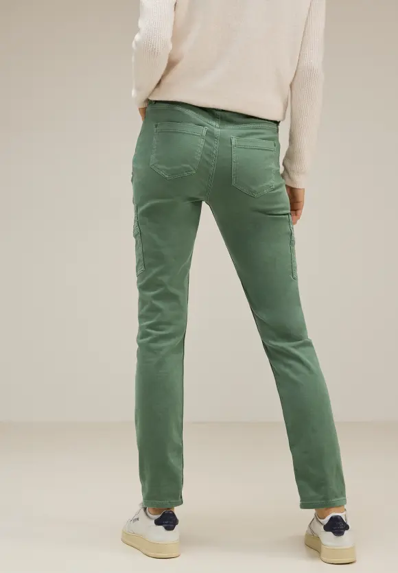 Street One Grüne Cargo Casual Fit Jeans