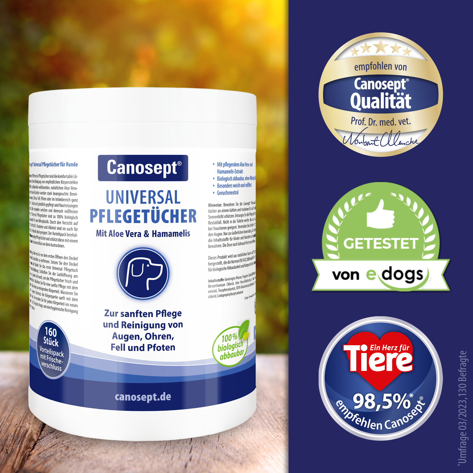 Canosept Fellpflege Canosept Universal Pflegetücher