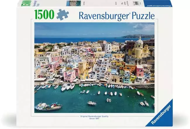 Puzzle 1500 Teile - Buntes Procida Italien