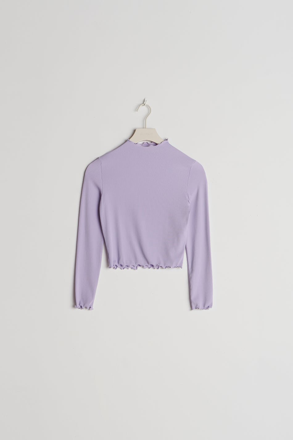 S frill turtleneck top