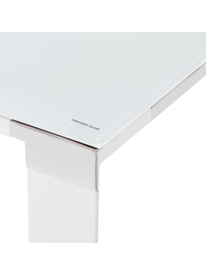KADIMA DESIGN Eckschreibtisch Glas modern Winkelwahl, Bürotisch minimalistisch in Weiß günstig kaufen