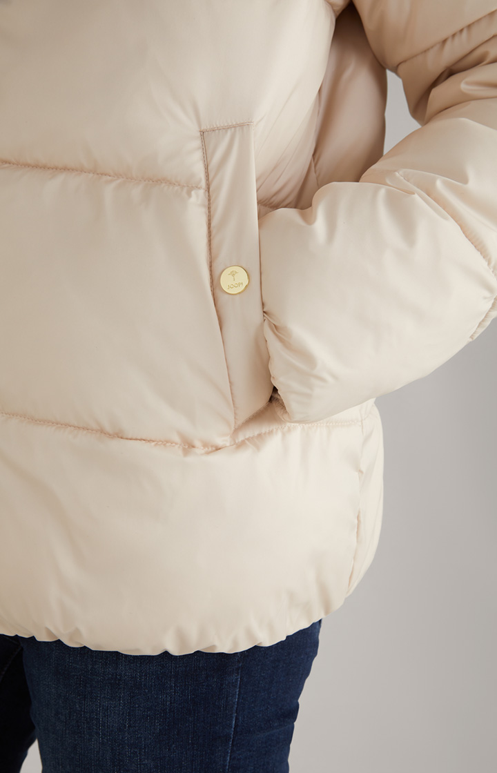 Oversized-Steppjacke in Offwhite