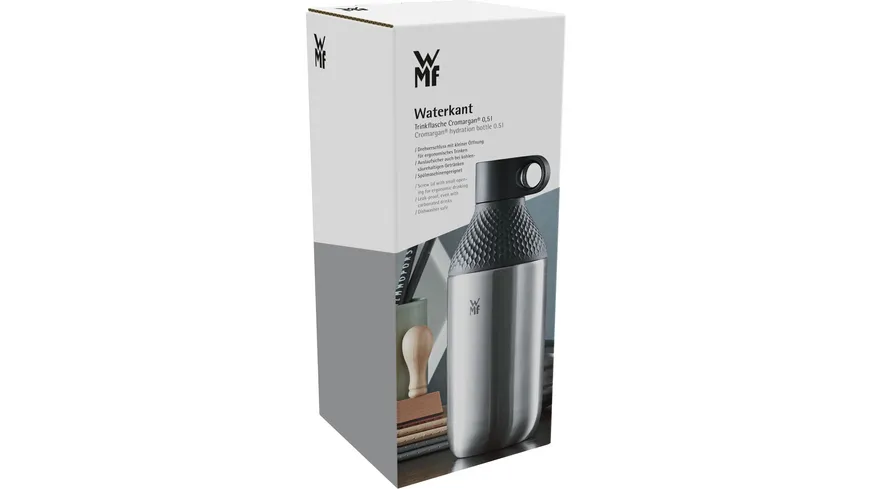 WMF Trinkflasche Cromargan mit Drehverschluss, 0,5l