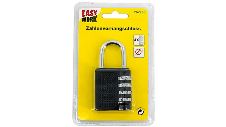 Zahlenvorhangschloss 4stellig