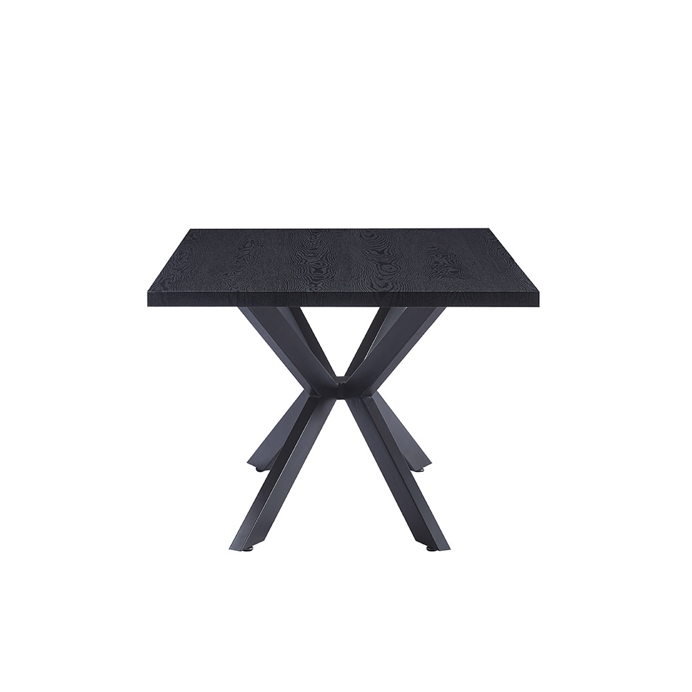 Home Deluxe HOME DELUXE Esstisch Eckig AVENCIA inkl. Sternfuß - 160 x 100 cm Dark Oak