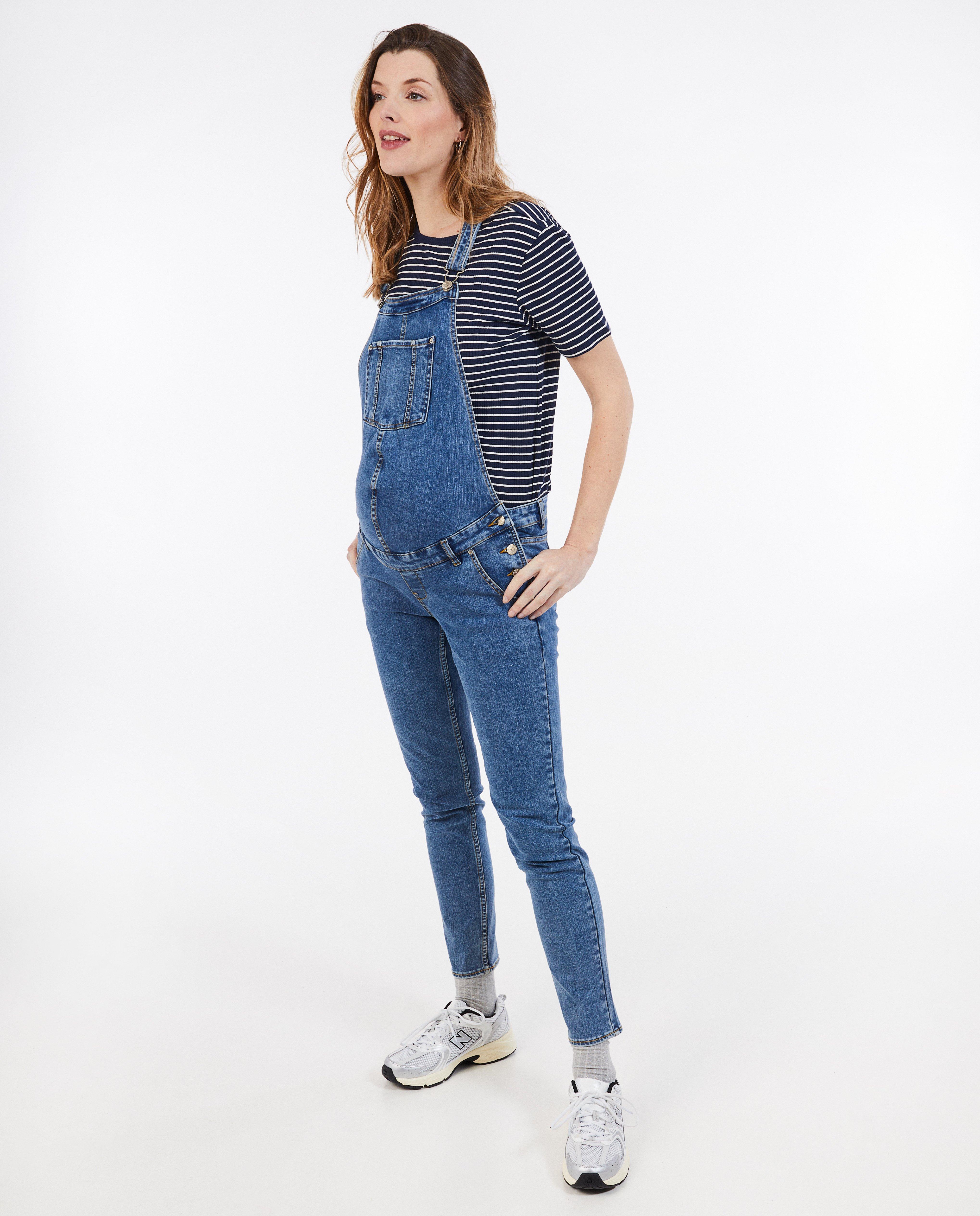 Atelier Maman Kék farmer overall, kismamakék