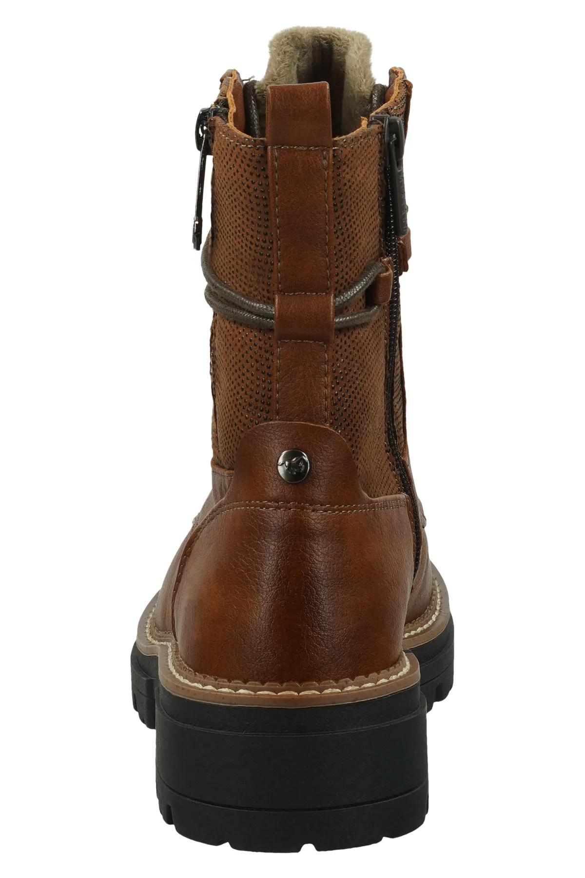 Mustang  Stiefelette - Braun - Blockabsatz