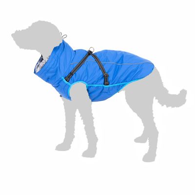 TIAKI Hundemantel mit Geschirr Arkon, blau