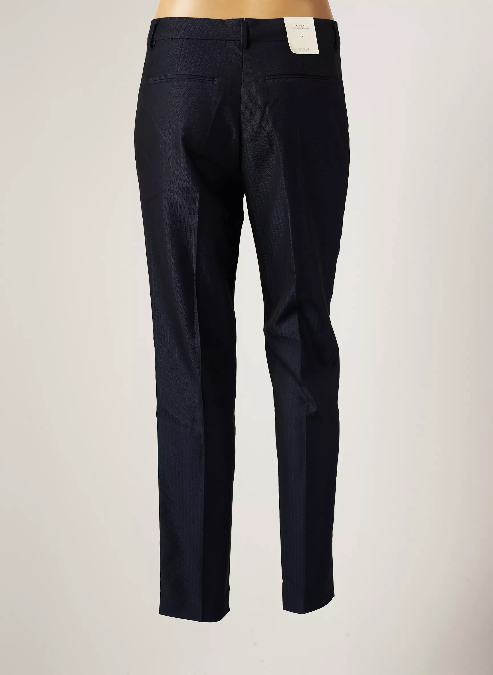 Scotch Soda Pantalons Droits Femme couleur bleu
