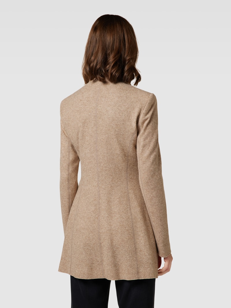 Blazer mit Stehkragen in taupe