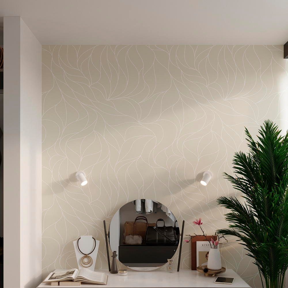 famlights Wandleuchte, Wandleuchte Len in Weiß GU10, keine Angabe, Leuchtmittel enthalten: Nein, warmweiss, Wandleuchte, Wandlampe, Wandlicht