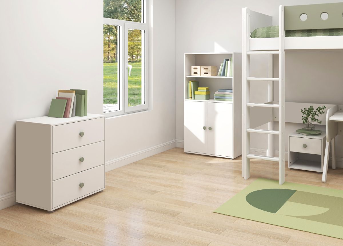 Flexa Bücherregal Roomie Weiß Grün