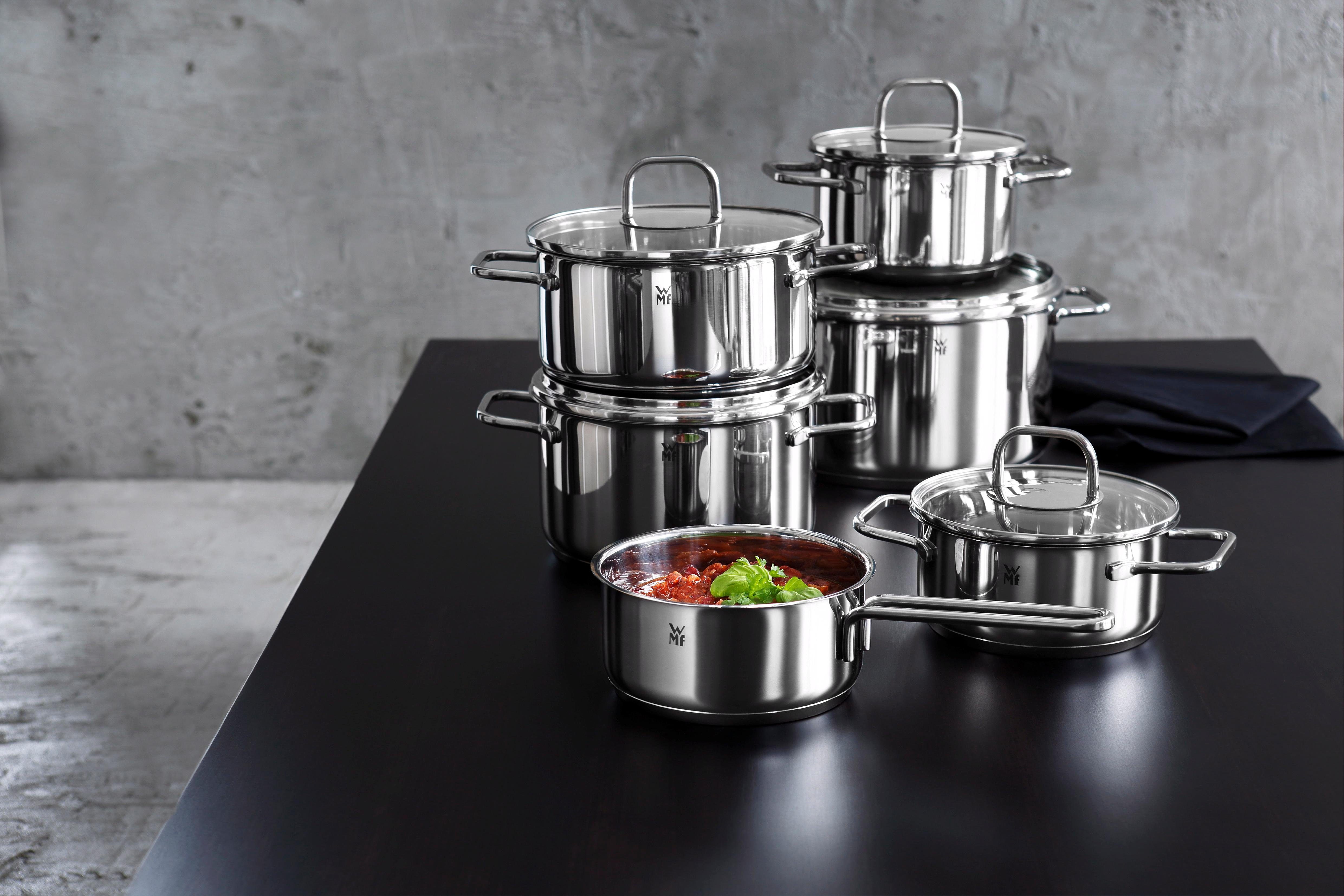 WMF Topf-Set Inspiration, Cromargan® Edelstahl Rostfrei 18/10 (Set, 11-tlg), Induktion