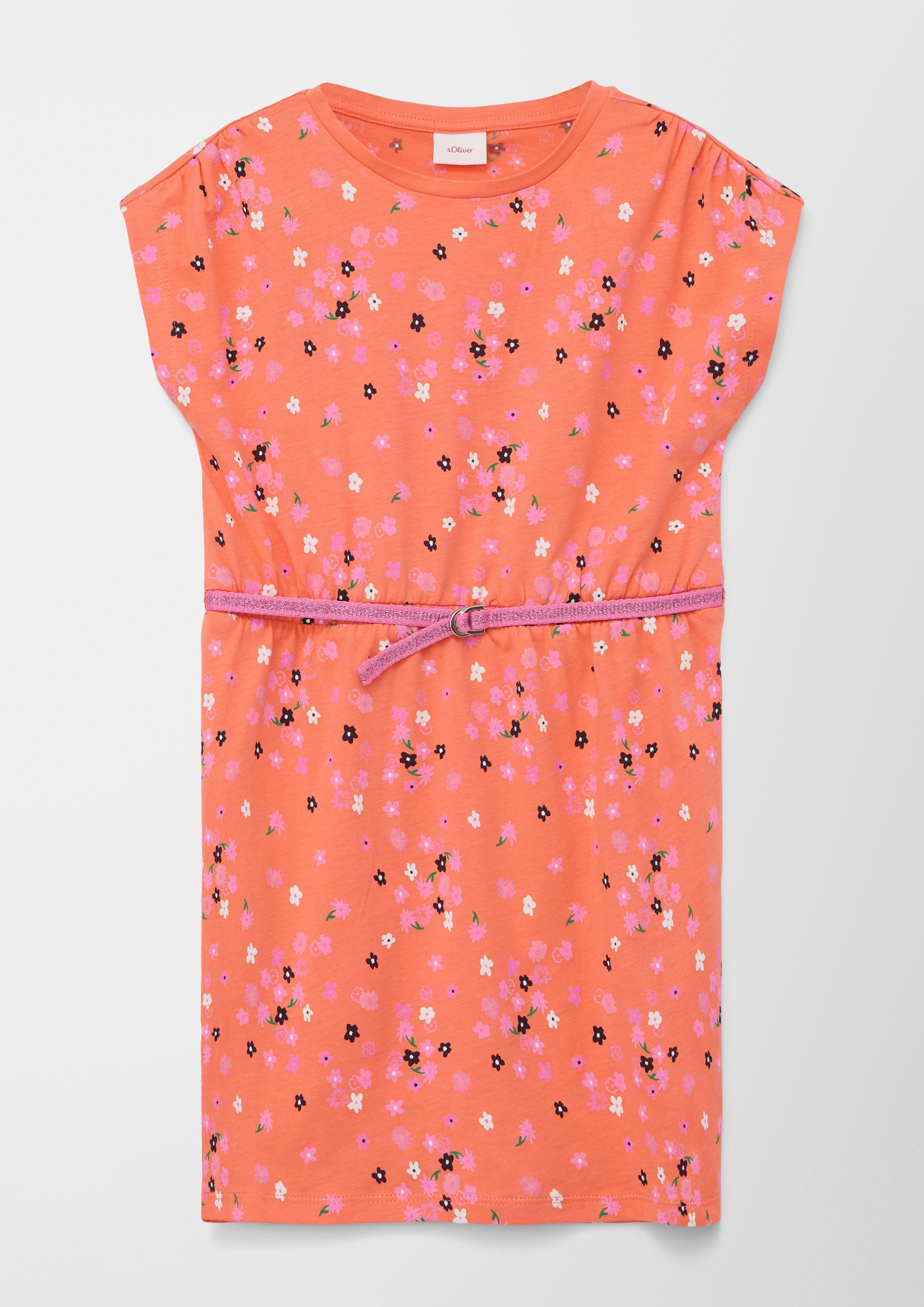 Baumwollkleid mit Stoffgürtel  2127441-20A4