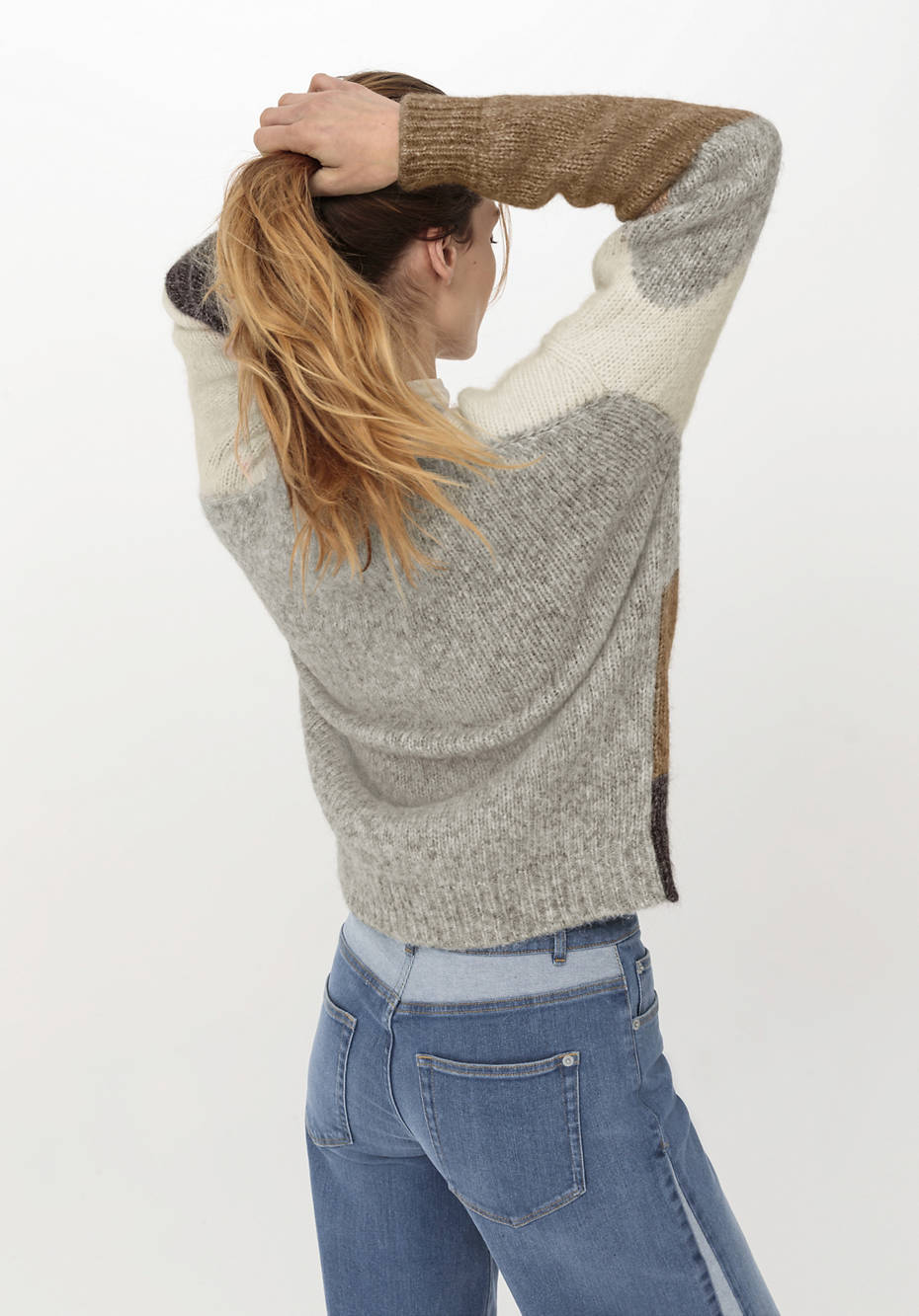 Pullover aus Alpaka mit Bio-Baumwolle