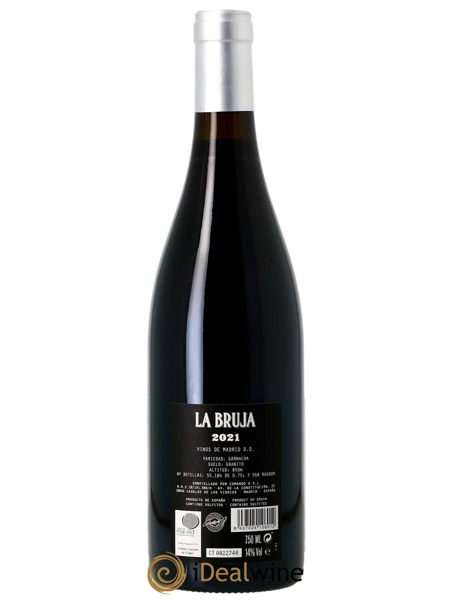 Vinos de Madrid DO Comando G La Bruja de Rozas  2021 - Lot de 1 Bouteille