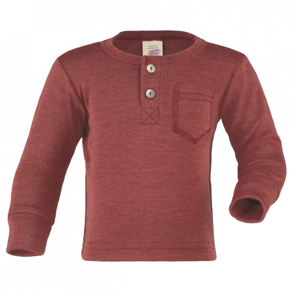Engel - Baby Shirt mit Knopfleiste - Merinoshirt