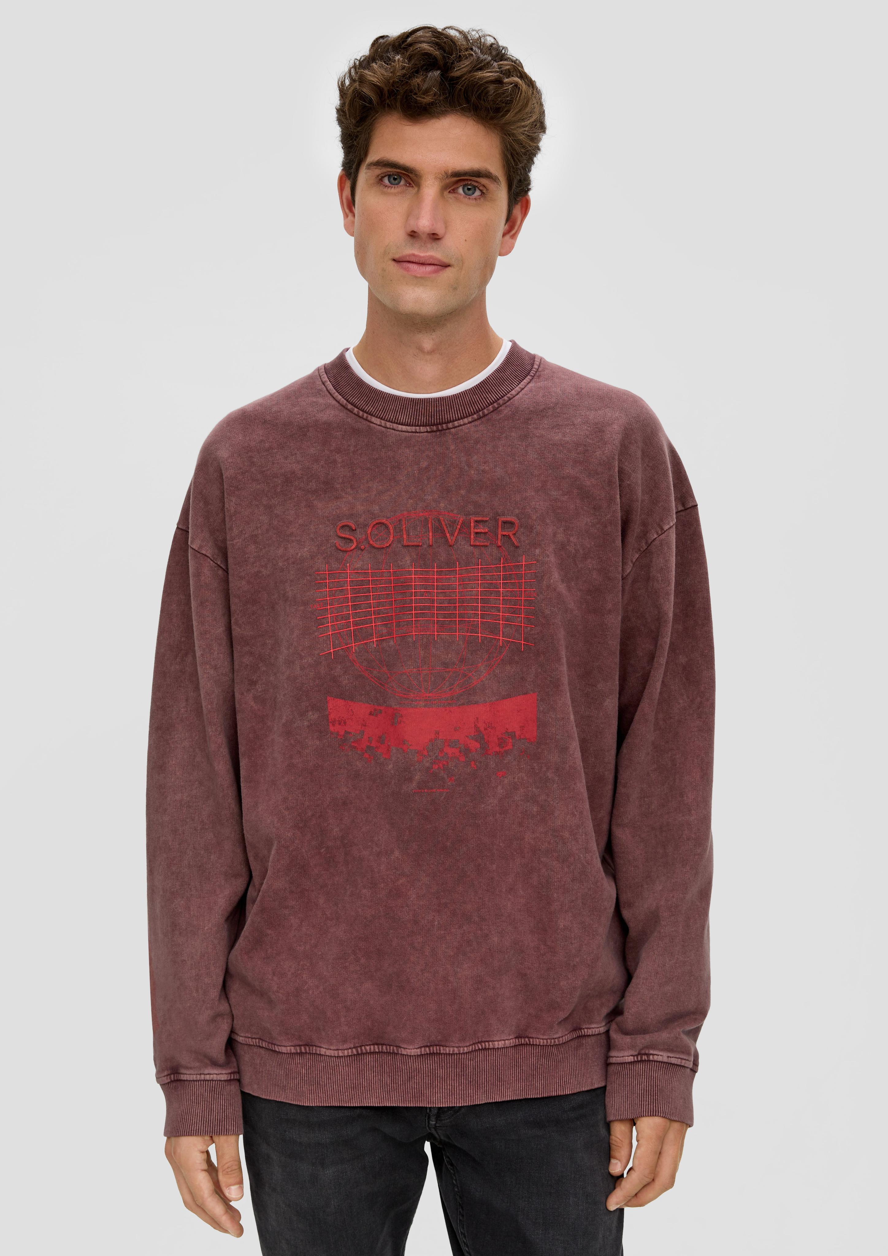 Gewaschenes Sweatshirt mit Grafik-Print  2135758-4960