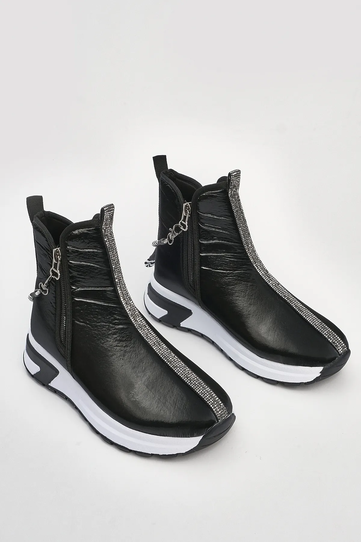 Marjin  Stiefelette - Schwarz - Flacher Absatz