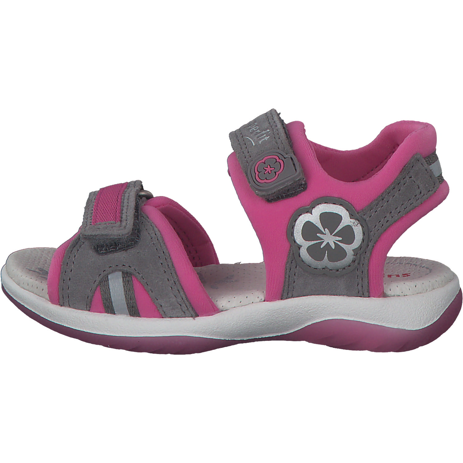 Superfit SUNNY 06127, Sandalen (Kinder), Kinder, hellgrau/rosa