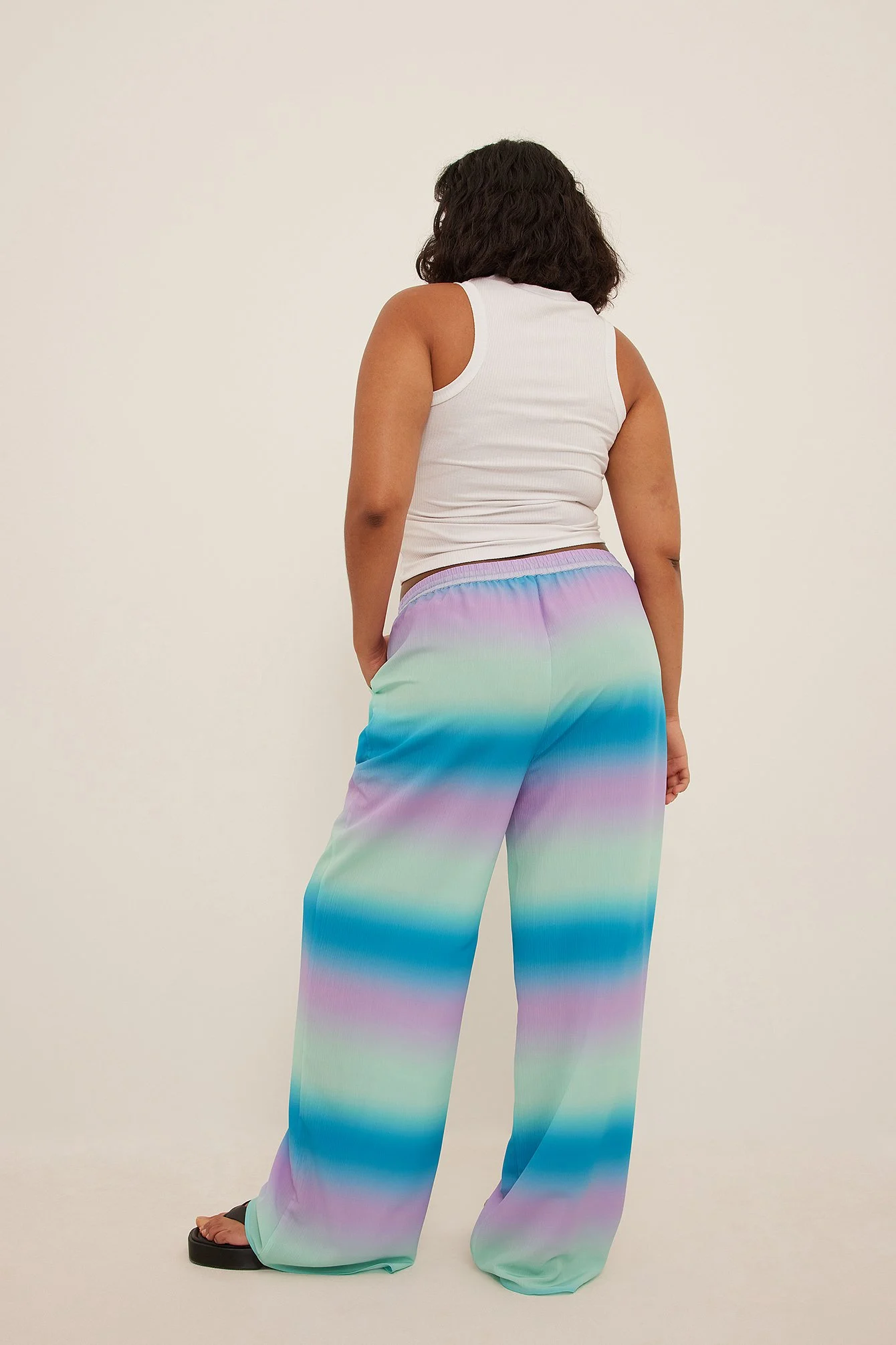 Straight Leg Structured Trousers