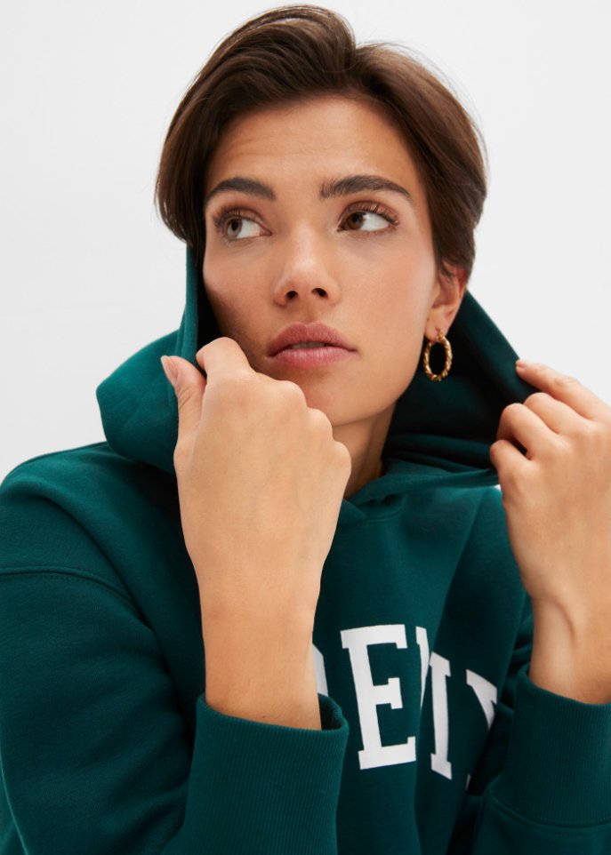 Kapuzensweatshirt mit Druck