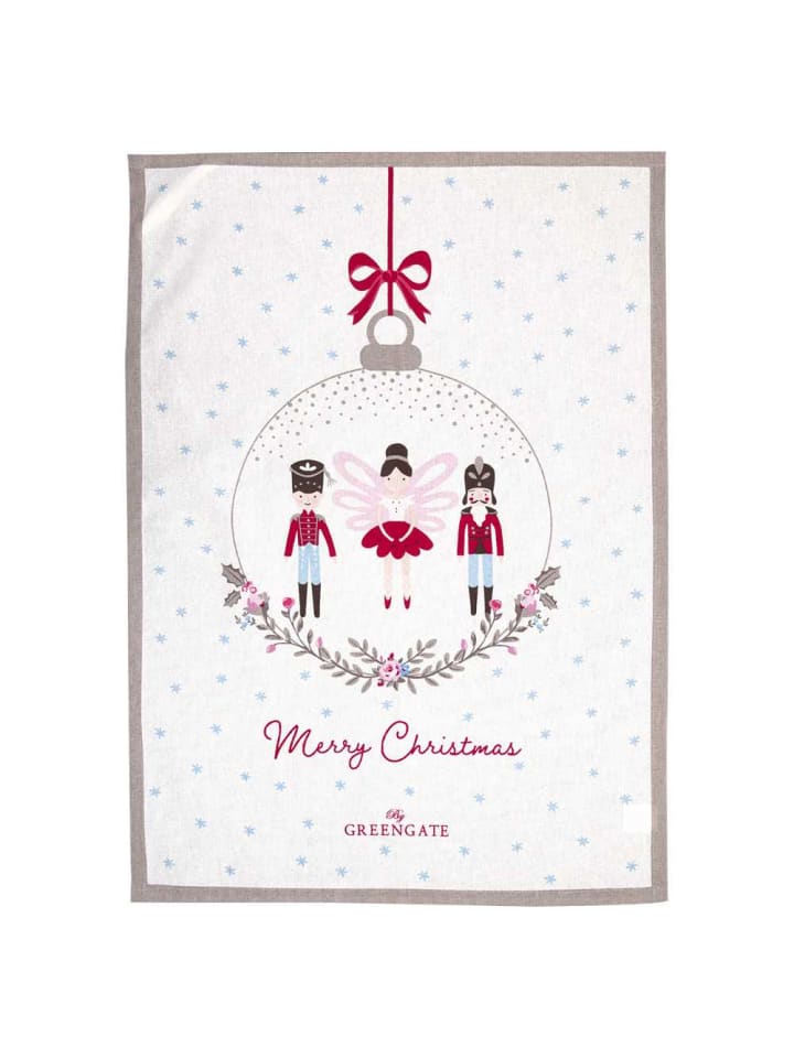 Greengate Geschirrtuch CINDARELLA MERRY CHRISTMAS Weiß günstig kaufen onesize