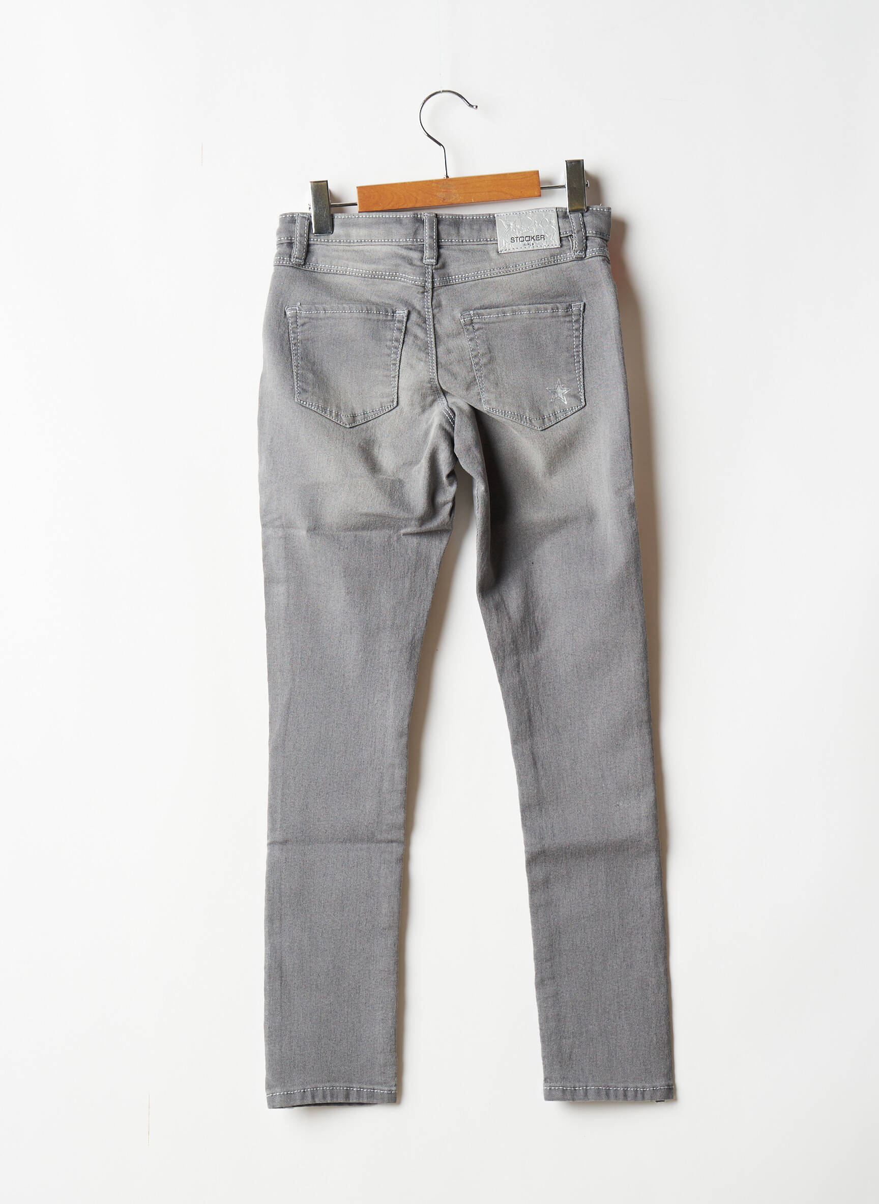Stooker Jeans Coupe Slim Fille couleur gris
