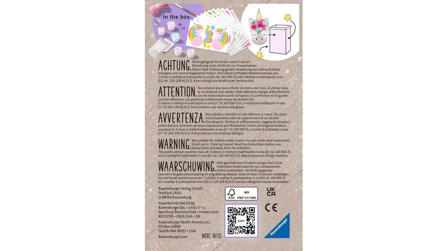 Ravensburger Beschäftigung - EcoCreate Unicorn Party