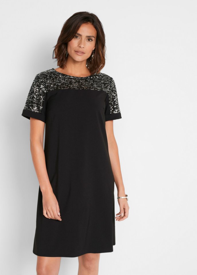 Kleid mit Pailletten-Einsatz