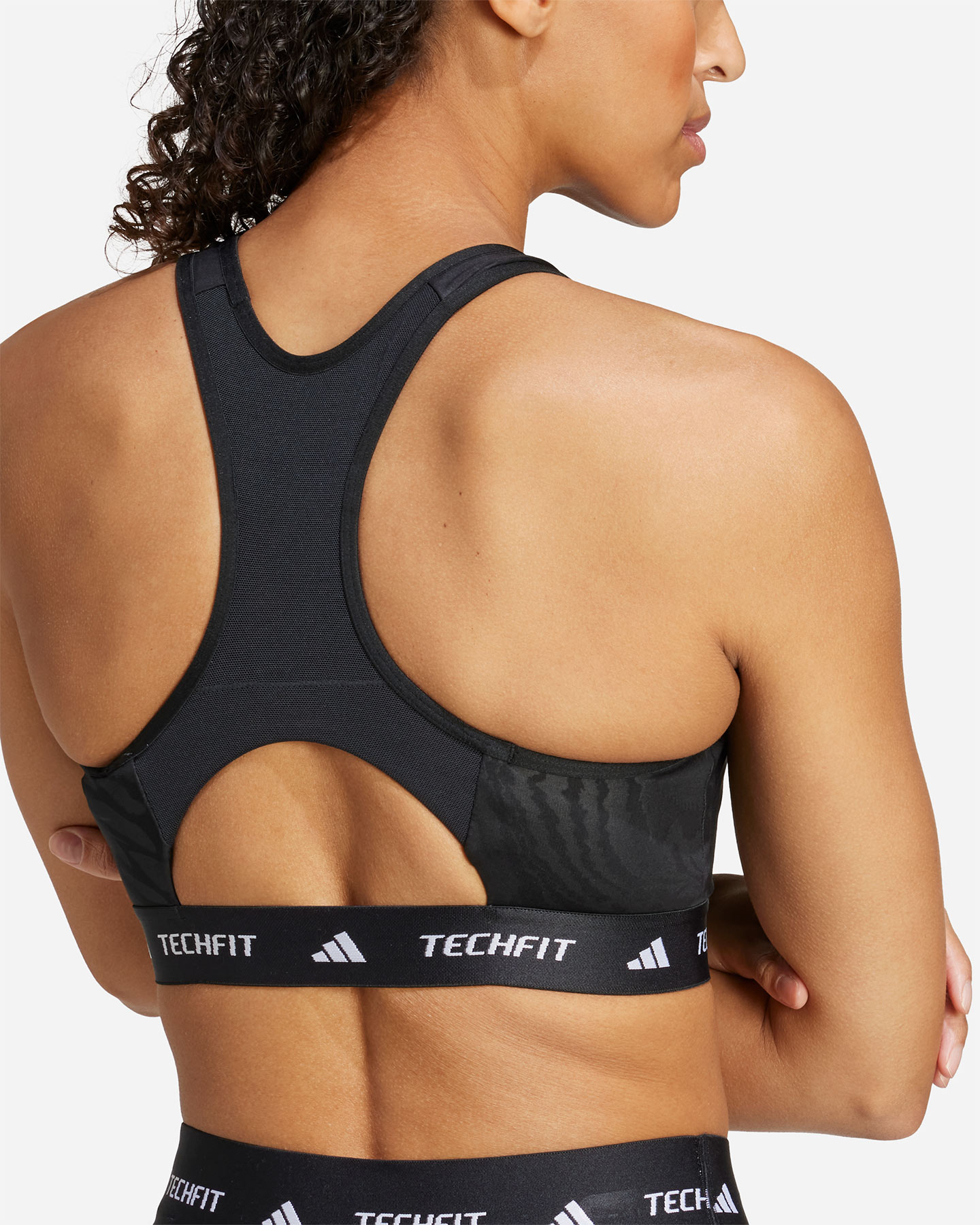 Biustonosz treningowy Adidas Techfit Print W JE3656
