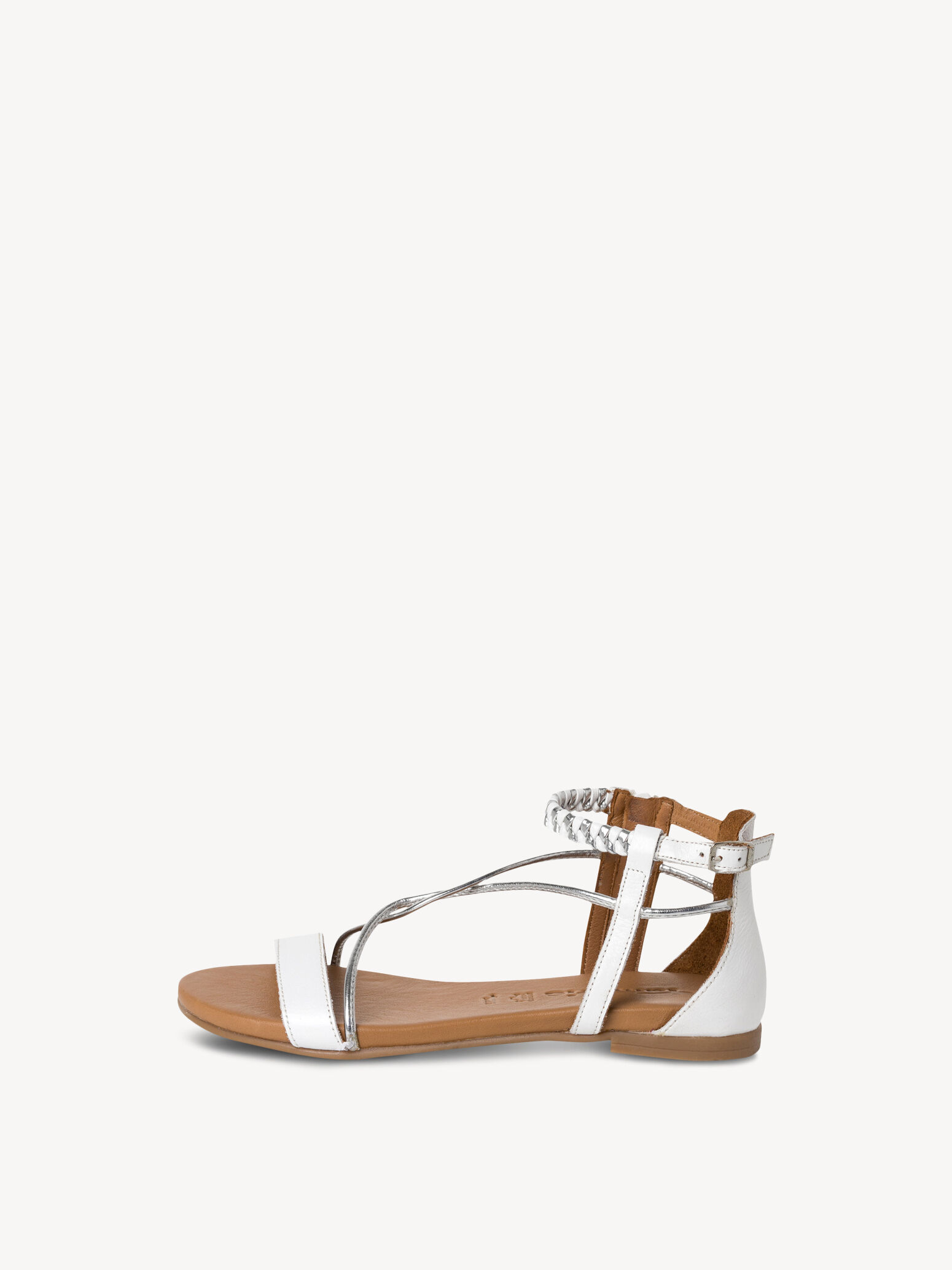 Sandale en cuir - blanc