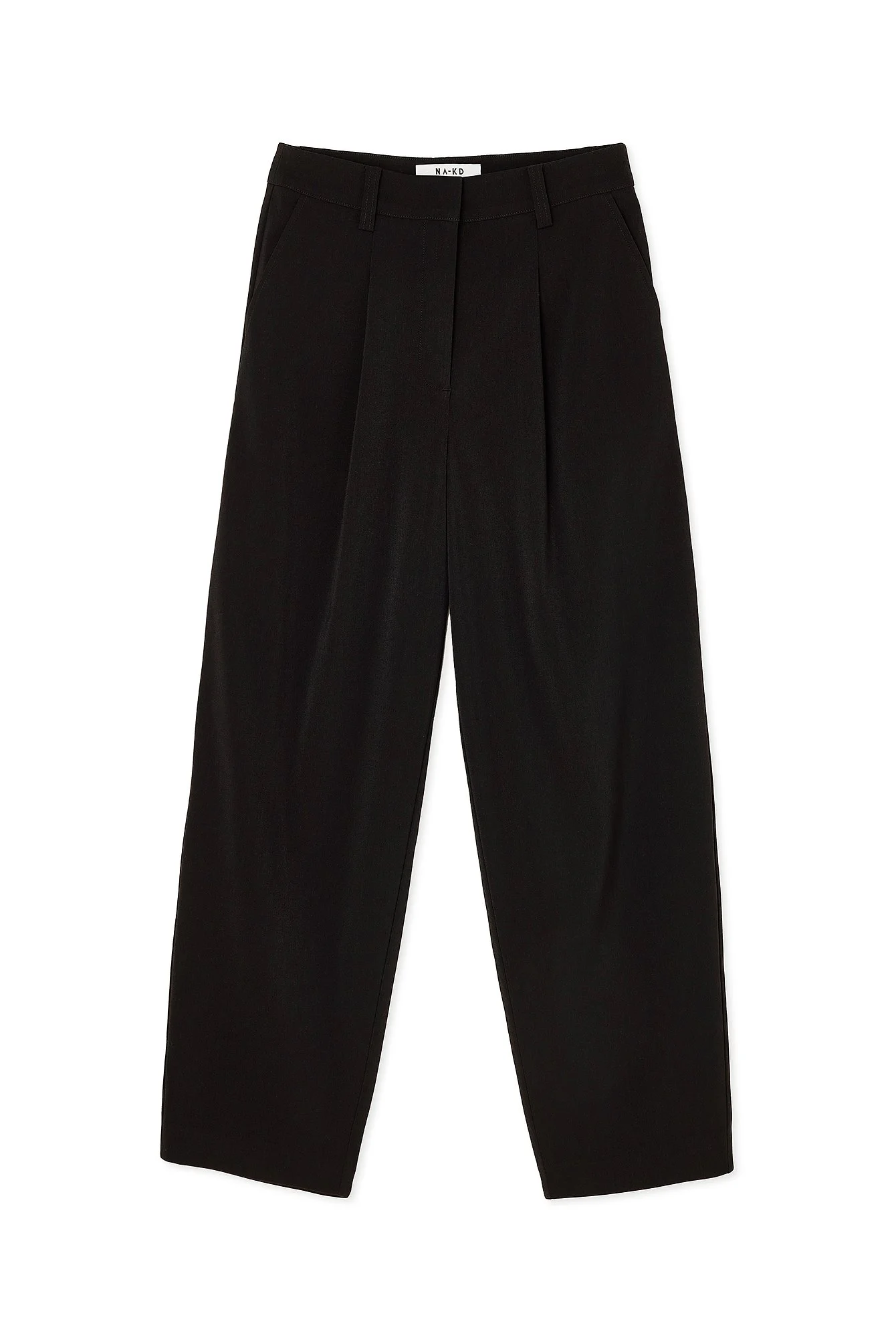 Spitz zulaufende Anzughose mit hoher Taille