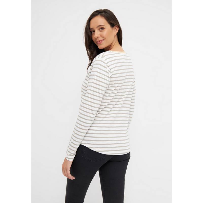 Derbe Robbenschnute Striped Langarmshirt Damen