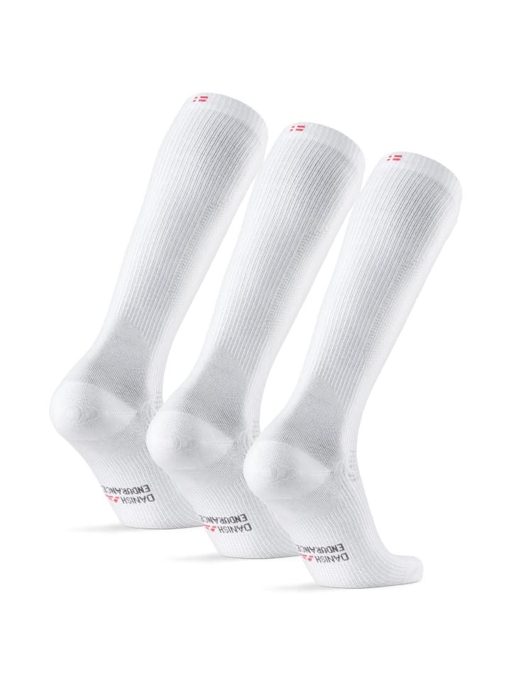 DANISH ENDURANCE Sportsocken Organic Compression in weiß günstig kaufen