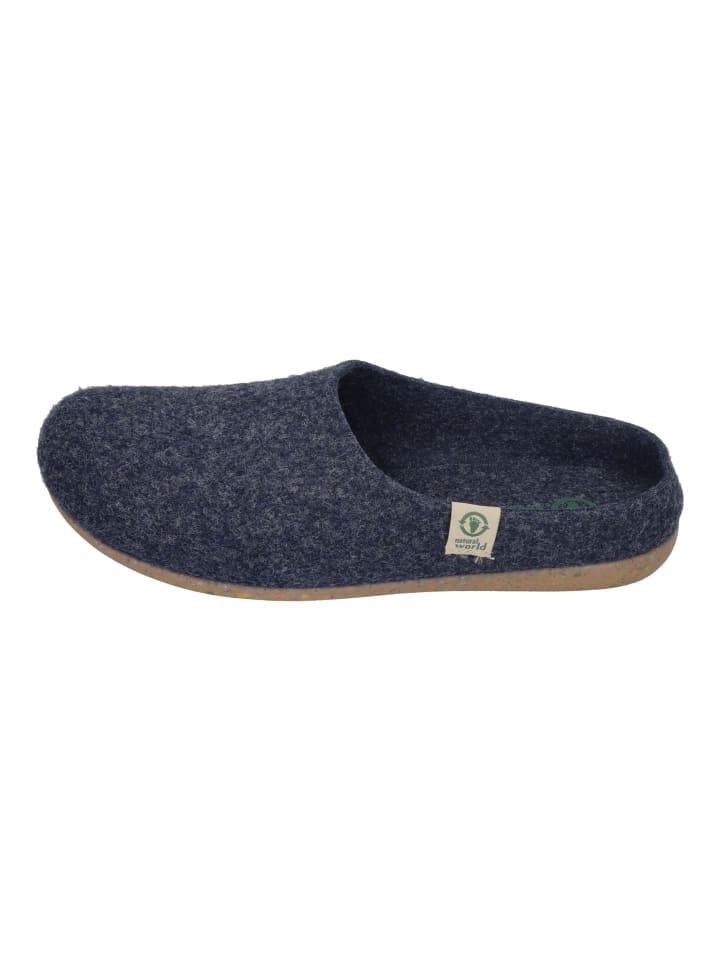 natural world Hausschuhe 8999  in blau günstig kaufen